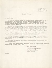 Letter from Christine O. Jackson to Arthur Jackson, October 27, 1966