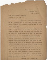 Letter from Ada C. Baytop to Cecilia Cabaniss Saunders, January 18, 1923