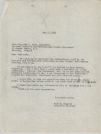 Letter from Rose E. Huggins to Virginia L. Heim, May 5, 1949