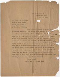 Letter from Ada C. Baytop to Robert P. Skilling, January 25, 1923
