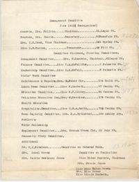 Management Committee for June 1923, Coming Street Y.W.C.A.