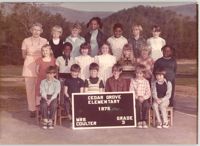 Photograph of a 3rd Grade Class, Cedar Grove Elementary School