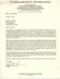 Letter from Dwight C. James to Clyde Burris, October 5, 1993