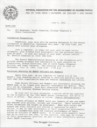 NAACP Memorandum, June 4, 1992
