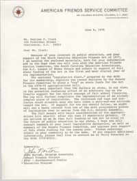 Letter from John Norton to Septima P. Clark, June 8, 1978