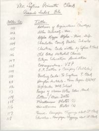 Mrs. Septima Poinsette Clark Research Index File, College of Charleston