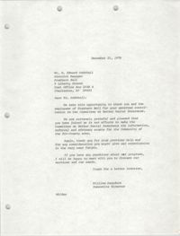 Letter from William Saunders to H. Edward Godshall, December 21, 1978