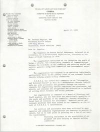 COBRA Memorandum, April 17, 1978