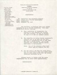 COBRA Memorandum, December 29, 1977