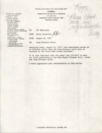 COBRA Memorandum, August 25, 1977