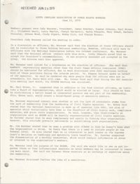 South Carolina Association of Human Rights Workser, June 13, 1979