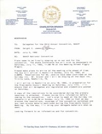 Charleston Branch NAACP Memorandum, July 3, 1992