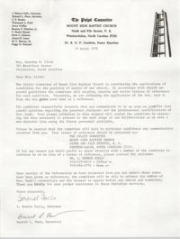 Letter from I. Monroe Falls and Howard L. Shaw, March 19, 1978