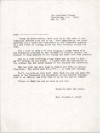 Letter from Septima P. Clark, May 21, 1976