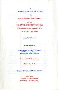 The Twenty-Third Annual Session of the Young Women's Auxiliary Program