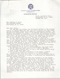 Letter from Ann M. Hellman to Septima P. Clark, October 29, 1976