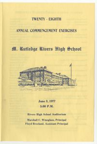 Twenty-Eighth Annual Commencement Exercises for Rivers High School