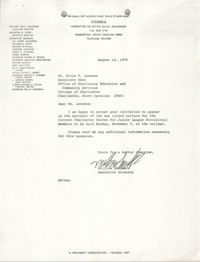 Letter from William Saunders to Erica P. Lesesne, August 14, 1979