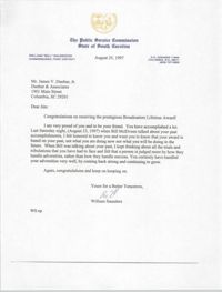 Letter from William Saunders to James V. Dunbar, Jr., August 25, 1997