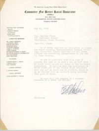 Letter from Bill Saunders to Septima P. Clark, May 24, 1972