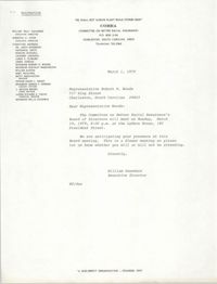 Letter from William Saunders to Robert R. Woods, March 1, 1979