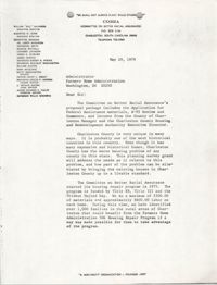Letter from William Saunders, May 29, 1979