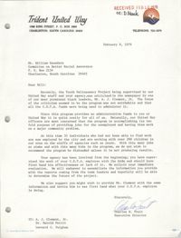Letter from Charles W. Fruit to William Saunders, February 9, 1979