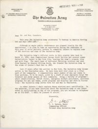 Letter from G. C. Watson to William Saunders, November 24, 1980