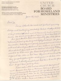 Letter from Septima P. Clark to Josephine Rider, June 29, 1967
