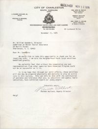 Letter from Herman Wallace to William Saunders, November 11, 1974