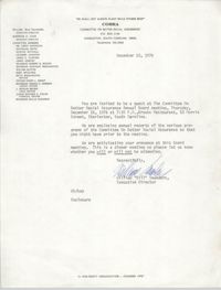 Letter from William Saunders, December 10, 1976