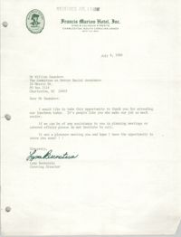 Letter from Lynn Bernstein to William Saunders, July 8, 1980