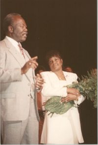 Photograph of Bill Saunders and Shirley Caesar