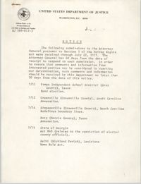United States Department of Justice Notice, July 22, 1977