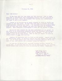 Letter from Bell Miller and Gertrude Graves to 