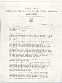 Letter from Marie K. Warren to Keith M. Thompson, February 9, 1978
