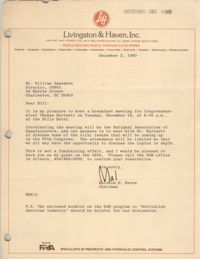 Letter from Malcolm D. Haven to William Saunders, December 2, 1980