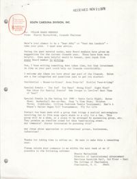 American Cancer Society Memorandum, November 20, 1979
