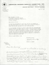 Letter from Robert J. Rumsey to Septima P. Clark, May 21, 1963