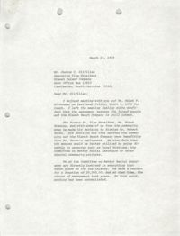 Letter from William Saunders to Justus C. Gilfillan, March 15, 1979