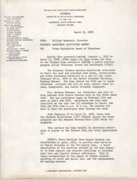 COBRA Memorandum, March 31, 1976