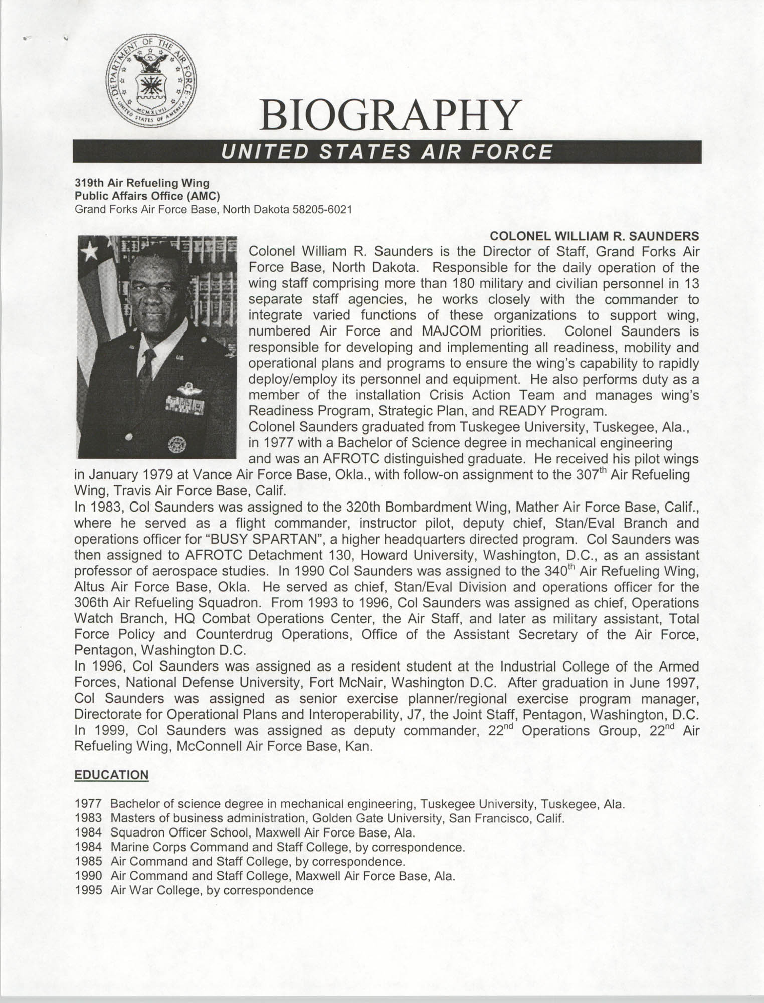 colonel paul c lips air force biographies Former MAC commander remembered > Joint Base Charleston > Article Display Paul T. Davidson > Misawa