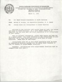 South Carolina Branch of the NAACP Memorandum, March 21, 1991