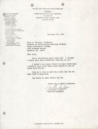 Letter from William Saunders to Mary A. Twining, November 27, 1978