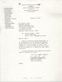 Letter from William Saunders to David N. Smith, October 19, 1979