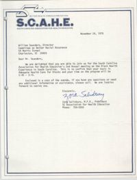 Letter from William Saunders, December 4, 1978