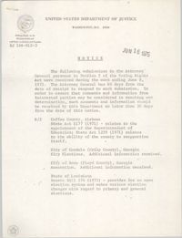 United States Department of Justice Notice, June 16, 1975