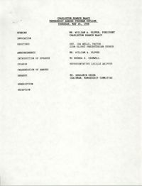 Membership Program Outline, National Association for the Advancement of Colored People, May 26, 1988