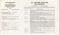 1985 Supplement to the S.C. Bar CLE Publication , South Carolina Income Taxation