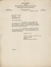 Letter from Cordella A. Winn to Ella L. Smyrl, January 5, 1932